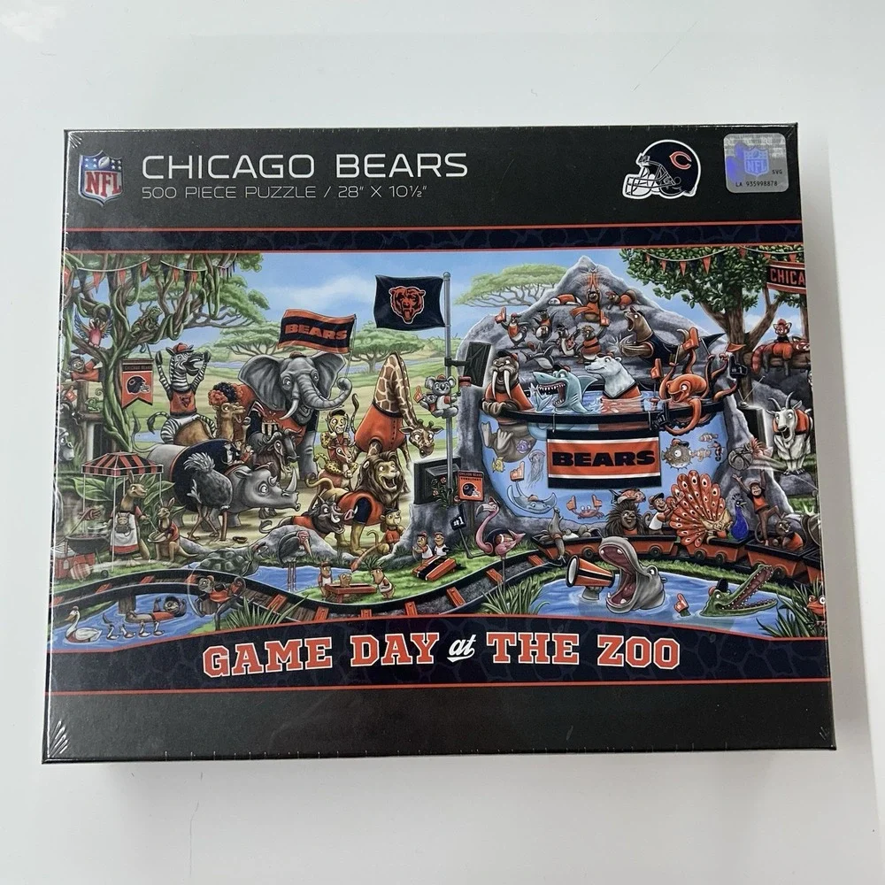 NEW Chicago Bears Jigsaw Puzzle 500 Piece Search Find‎ Game Day at The Zoo